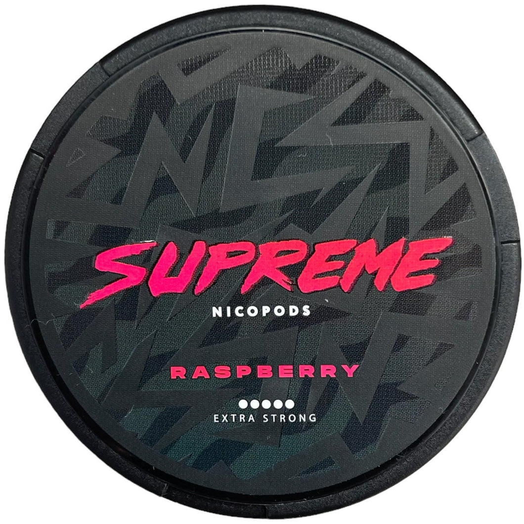 Supreme Raspberry | PODS UK | Nicotine Pouches